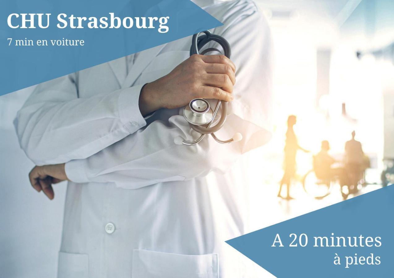 Le Zenith - Parking Prive & Wifi - 5 Min Zenith De Strasbourg Apartman Kültér fotó