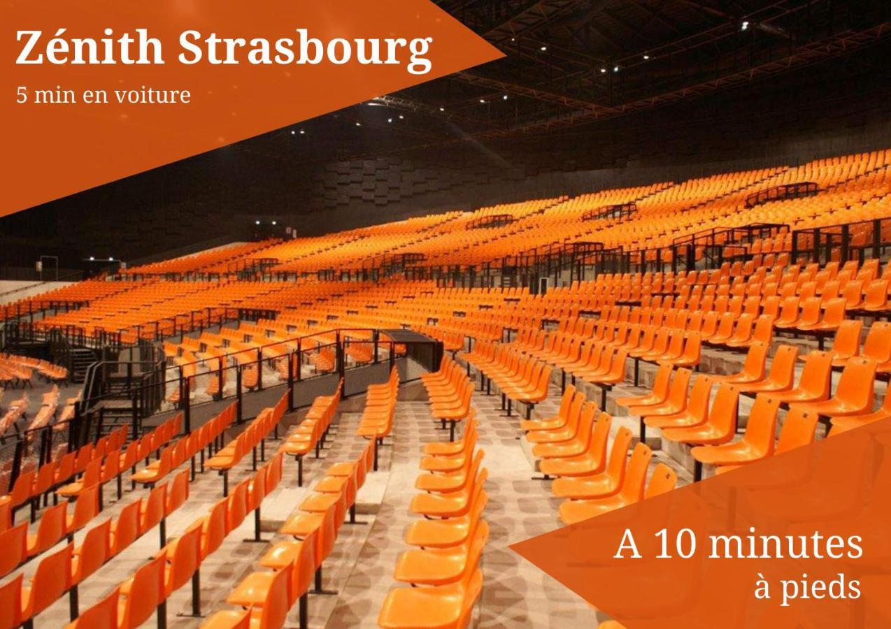 Le Zenith - Parking Prive & Wifi - 5 Min Zenith De Strasbourg Apartman Kültér fotó