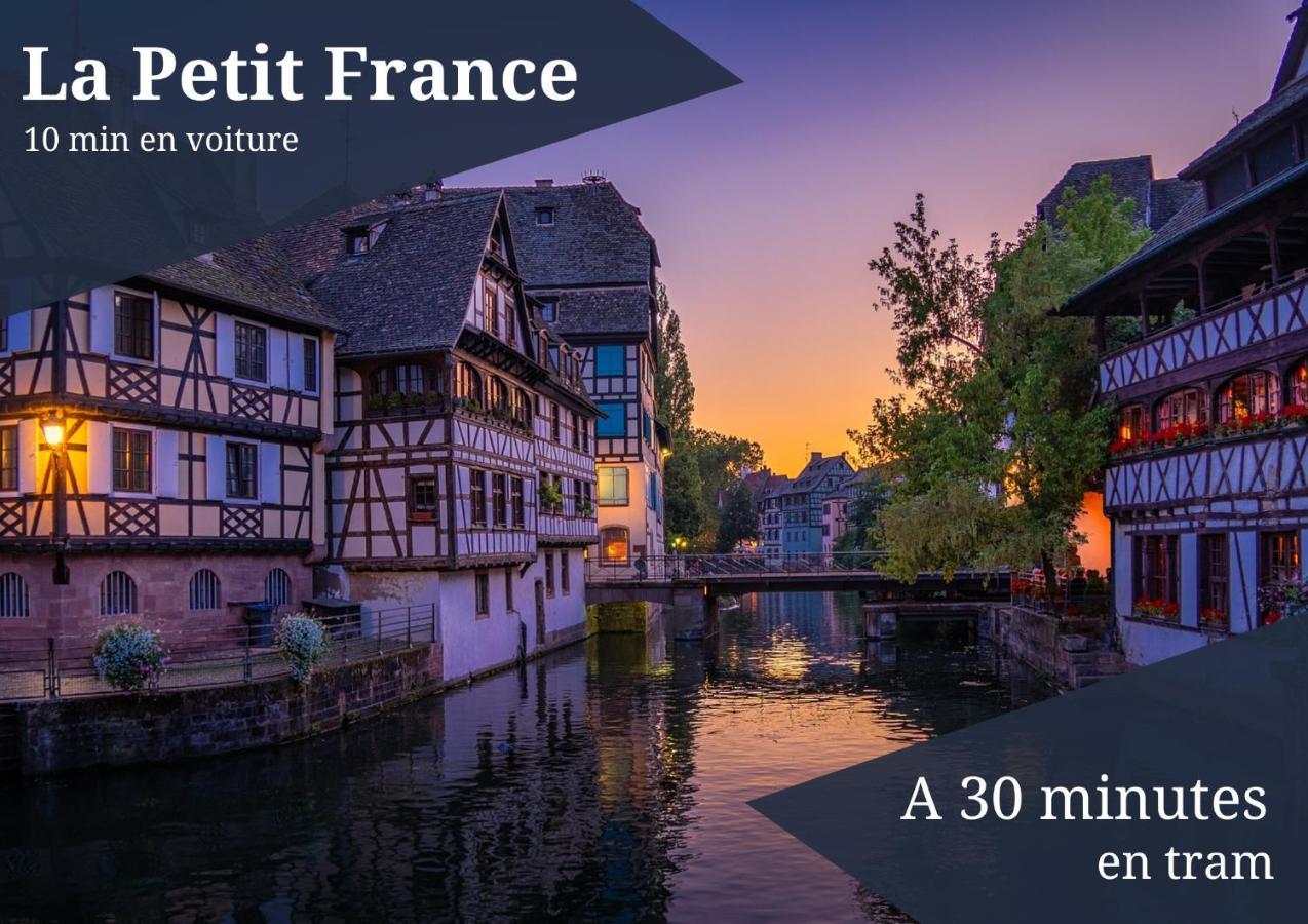 Le Zenith - Parking Prive & Wifi - 5 Min Zenith De Strasbourg Apartman Kültér fotó